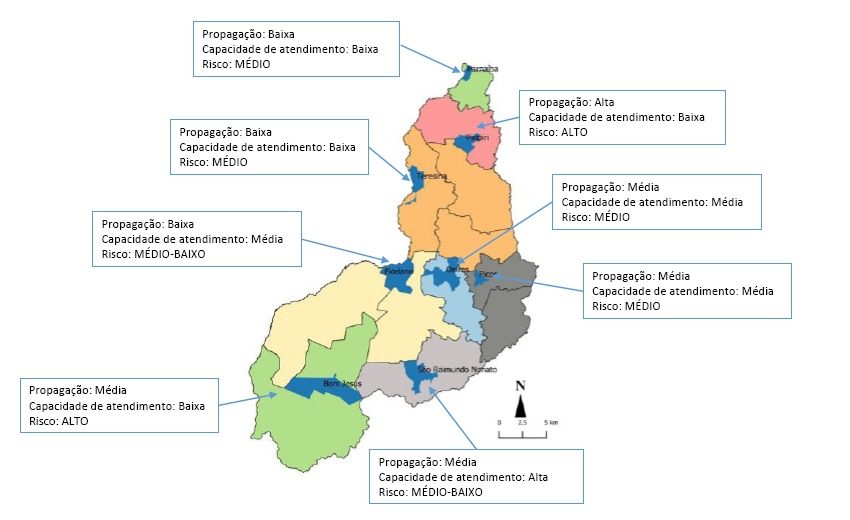  Risco de propagação da Covid-19 reduz na maioria dos municípios piauienses