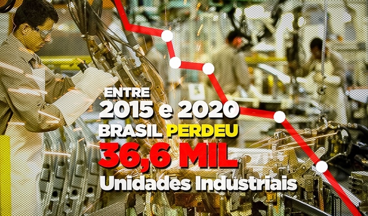  Golpe e desgovernos destruíram indústrias e empregos no Brasil