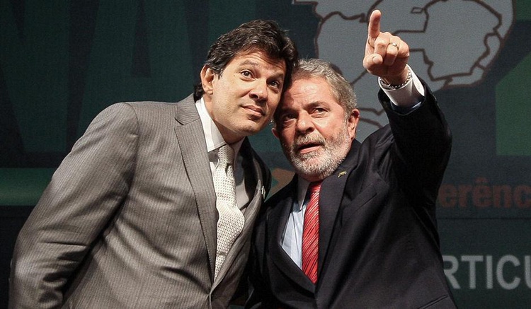  Lula e Haddad, os candidatos do PT