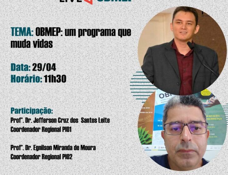  Seduc realiza live de divulgação da 16ª Obmep nesta quinta (28)