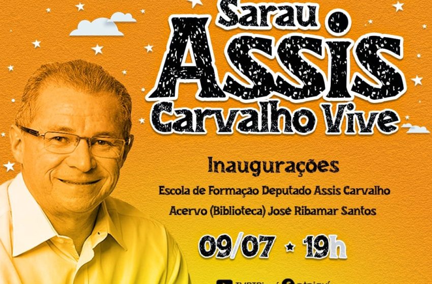  Nesta sexta-feira (09) acontece a live Sarau Assis Carvalho Vive!